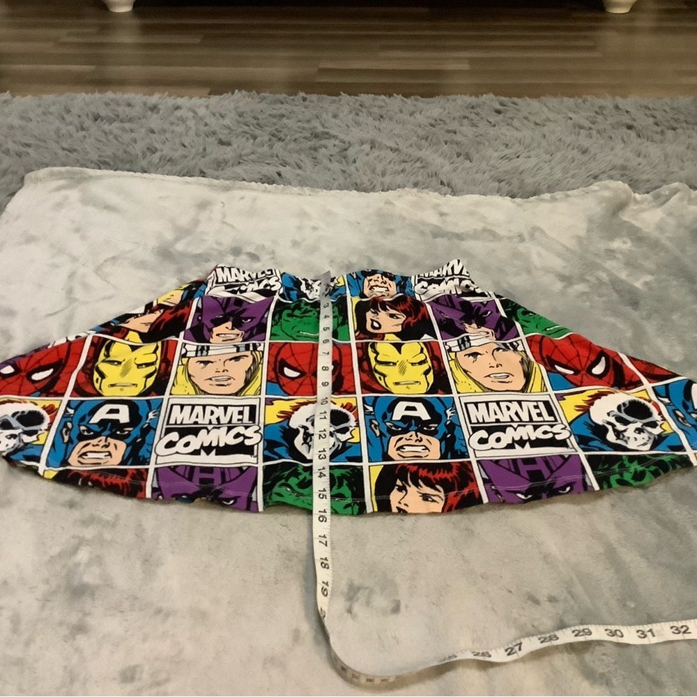 Marvel Comics Skirt with Superhero Print